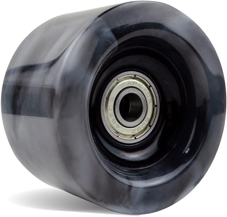 Capetos Black and White Swirl Roller Skate Wheels - Roller Rink Derby Quad Skates for Men, Women, and Kids - Indoor/Outdoor Skating - Image 1